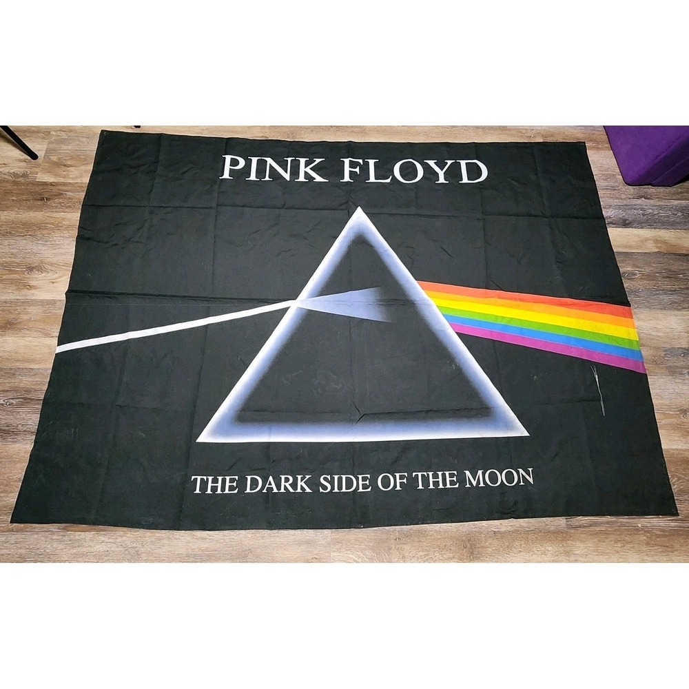 Pink Floyd Dark Side Of The Moon Wall Tapestry Banner Flag Vintage 7 Ft By 5 Ft